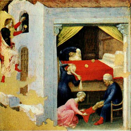 GELDER, Aert de Quaratesi Altarpiece: St. Nicholas and three poor maidens sg oil painting image